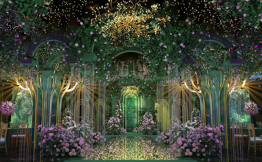 广元奇妙森林婚礼堂效果展示